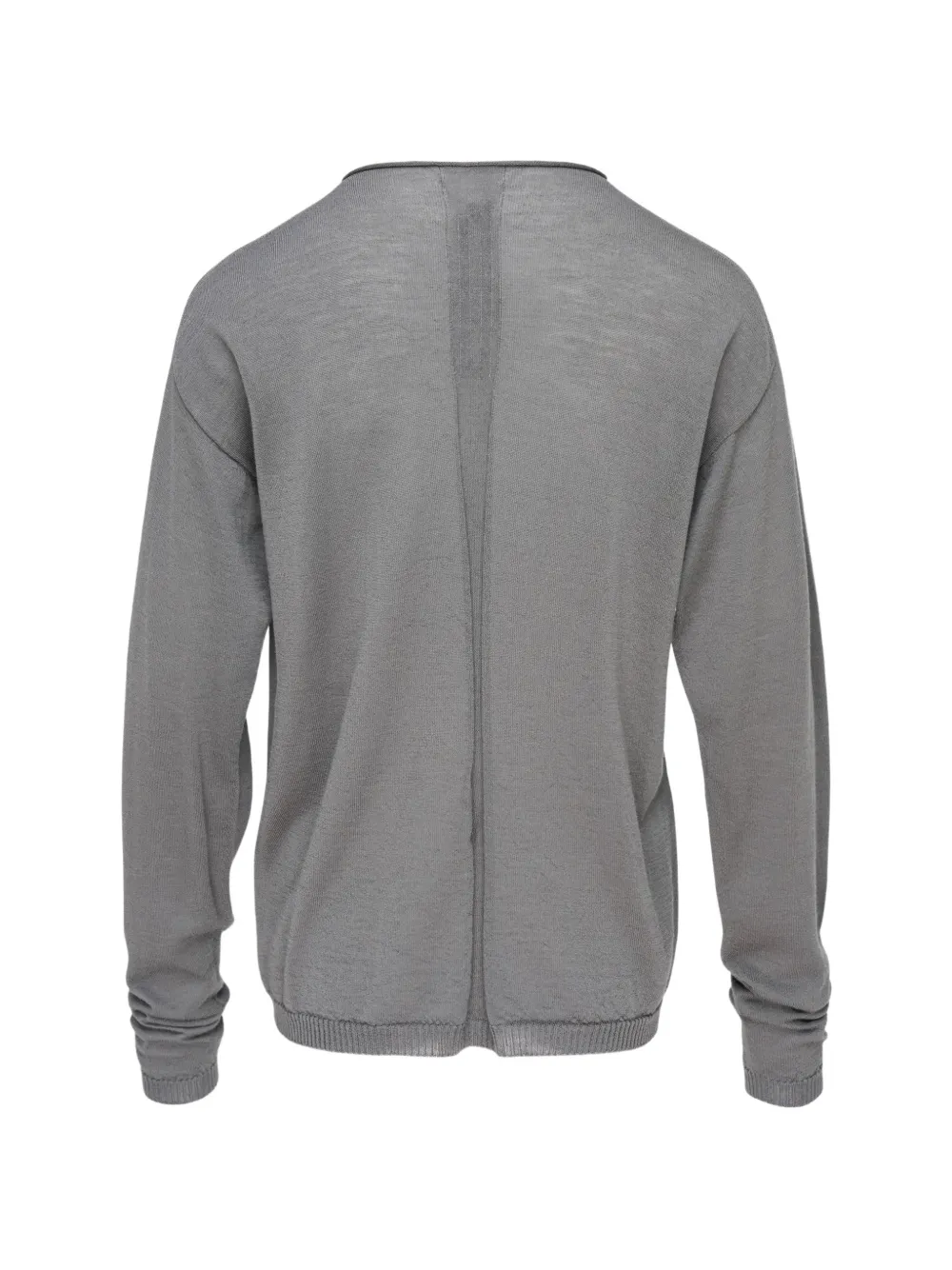 Rick Owens slashed oversized sweater Grijs