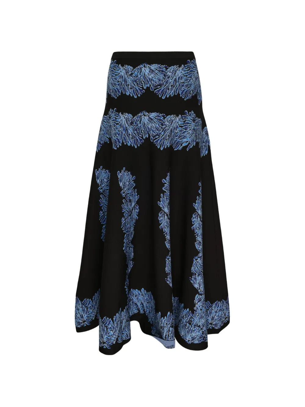 Ulla Johnson Alessia gebreide midi-rok met jacquard Zwart