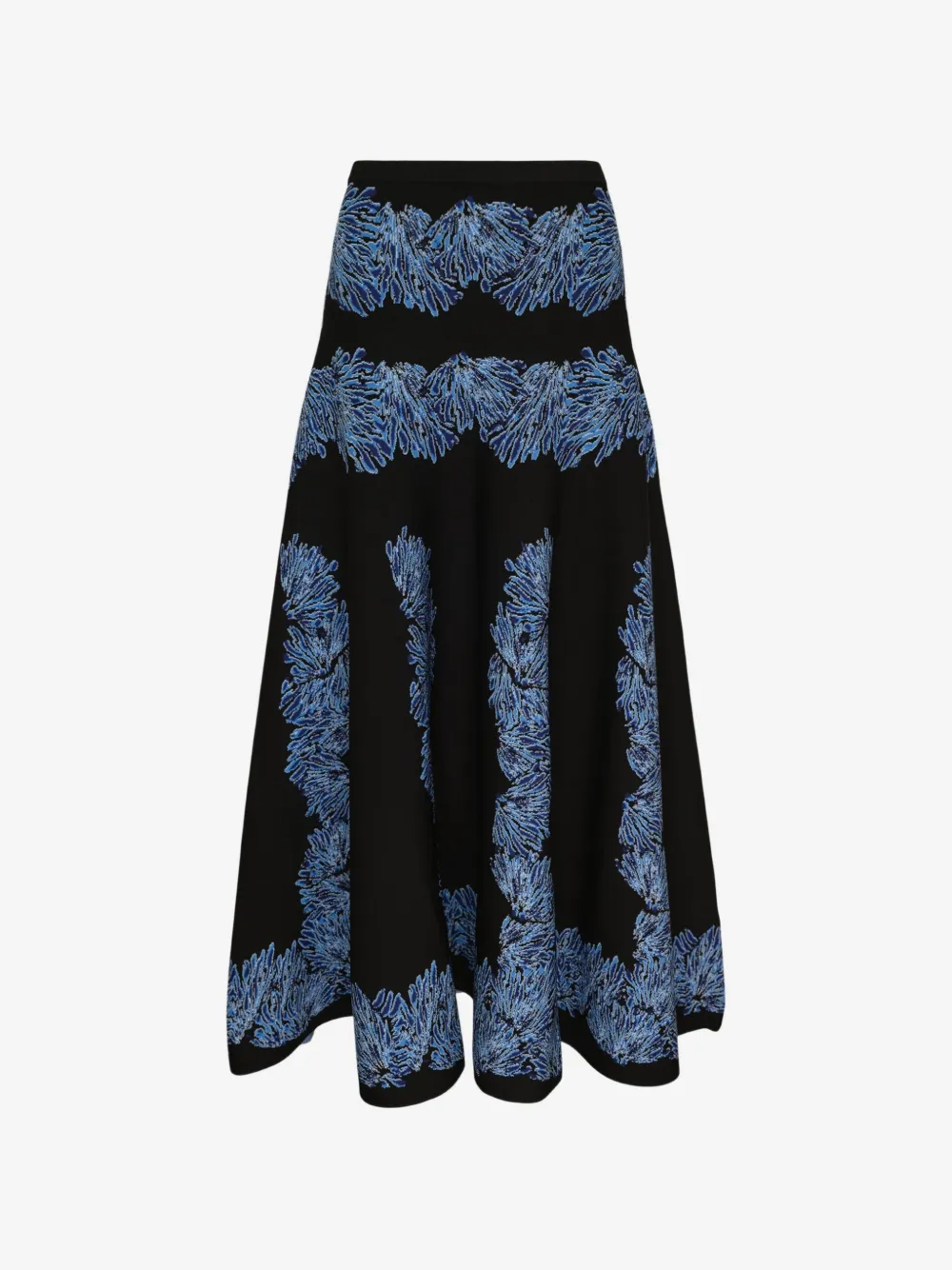 Ulla Johnson Alessia knit jacquard midi skirt | Black | Image 1