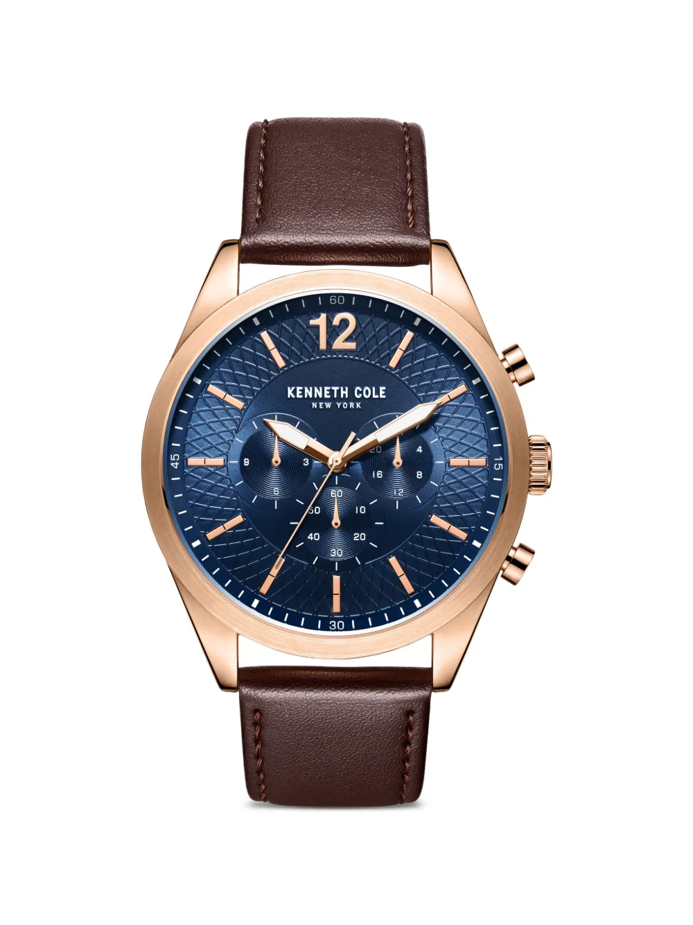 KENNETH COLE Orologio in pelle 48mm - Blu