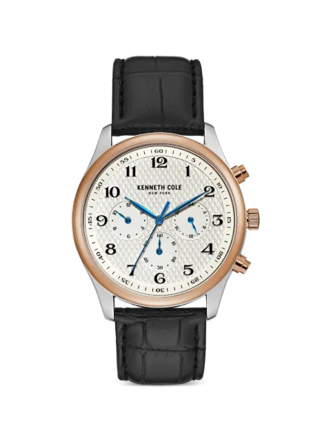 KENNETH COLE diamond-textured dial 42mm watch