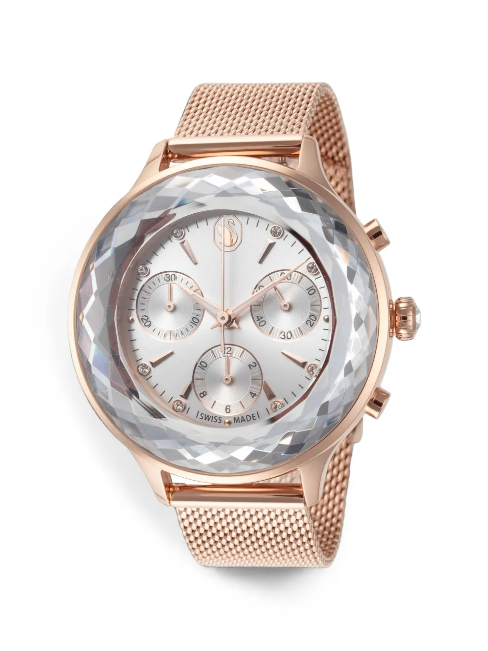 Swarovski Nova Round-face 37mm Watch In Gold