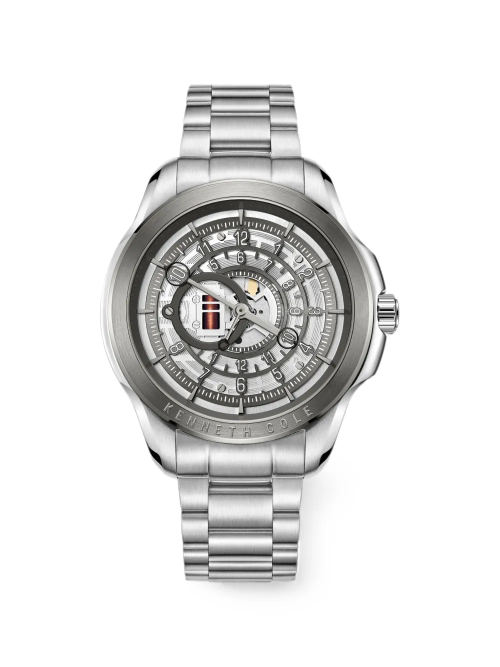 KENNETH COLE Orologio Skeleton 44mm - Argento