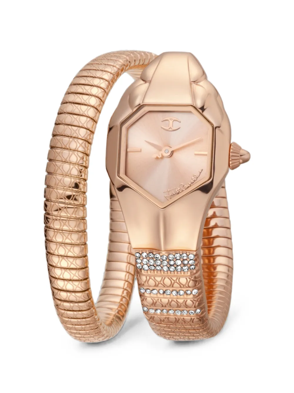 Just Cavalli Snake Armbanduhr 22mm - Rosa