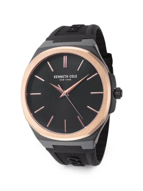 KENNETH COLE reloj Classic de 43mm con correa de silicona