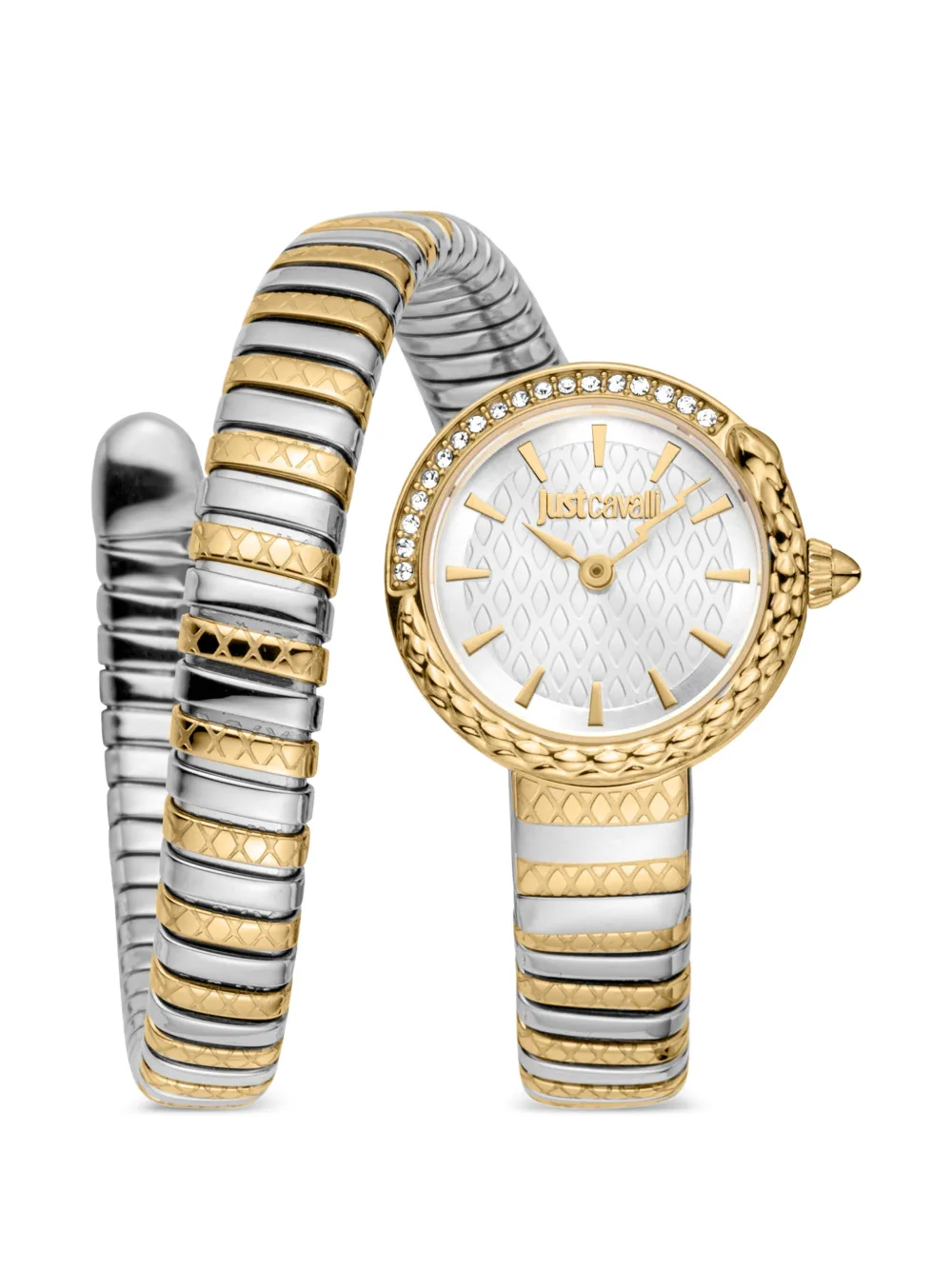 Just Cavalli Cerchio Snake 22mm watch - Silber