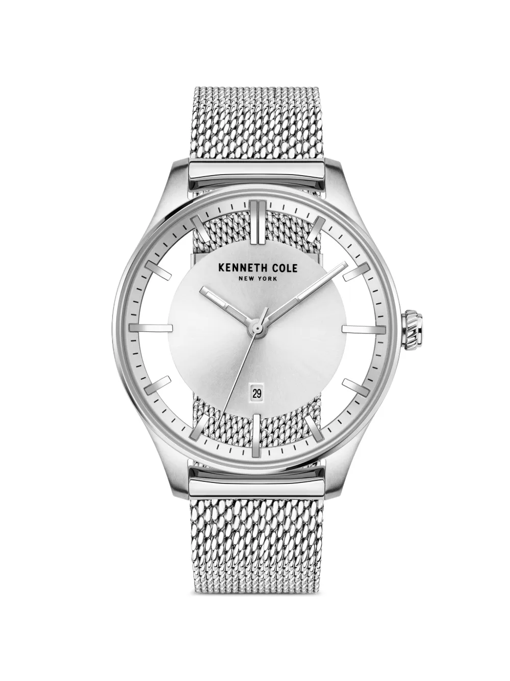 KENNETH COLE Orologio con logo 42mm - Argento