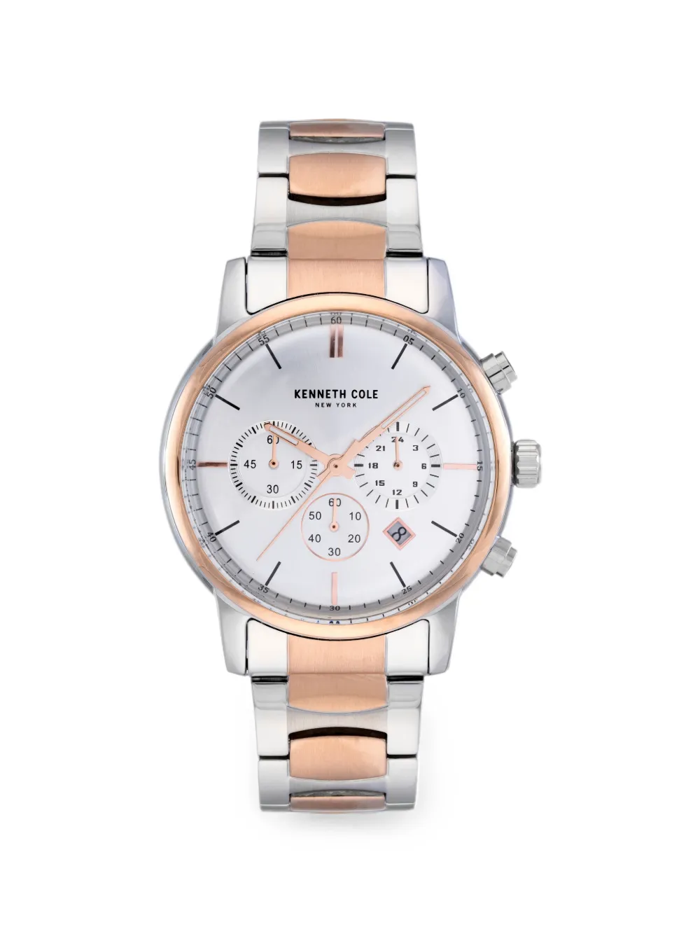KENNETH COLE Chronograph 44mm - Argento