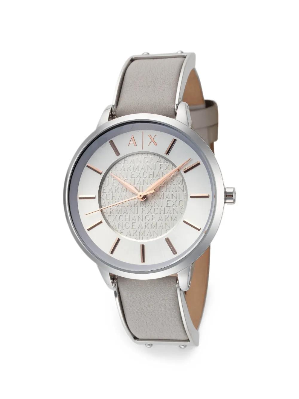 Armani Exchange Armbanduhr mit Logo-Detail 38mm - Silber
