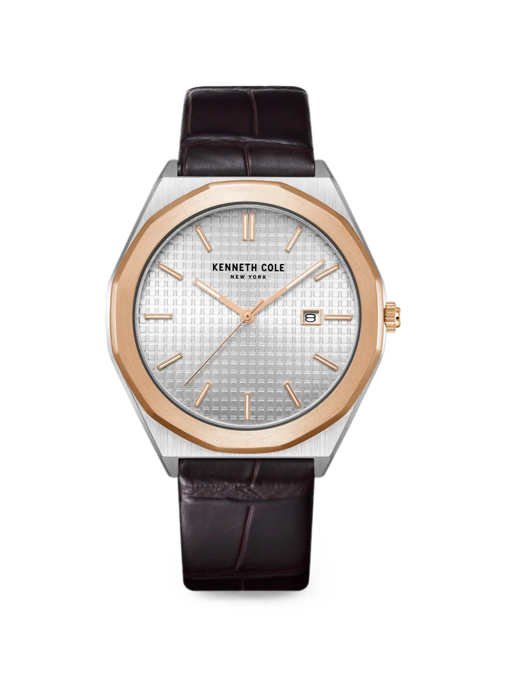 KENNETH COLE Orologio Date-Window 41mm - Argento