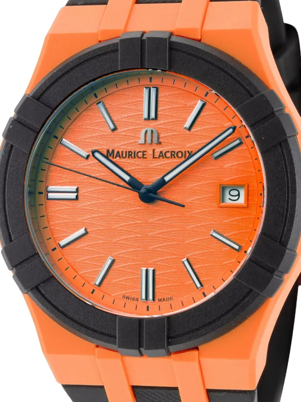 Maurice Lacroix Aikon #Tide 40mm Watch | Orange | FARFETCH