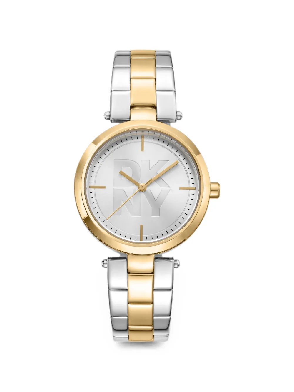 DKNY Orologio con logo goffrato 32mm - Argento