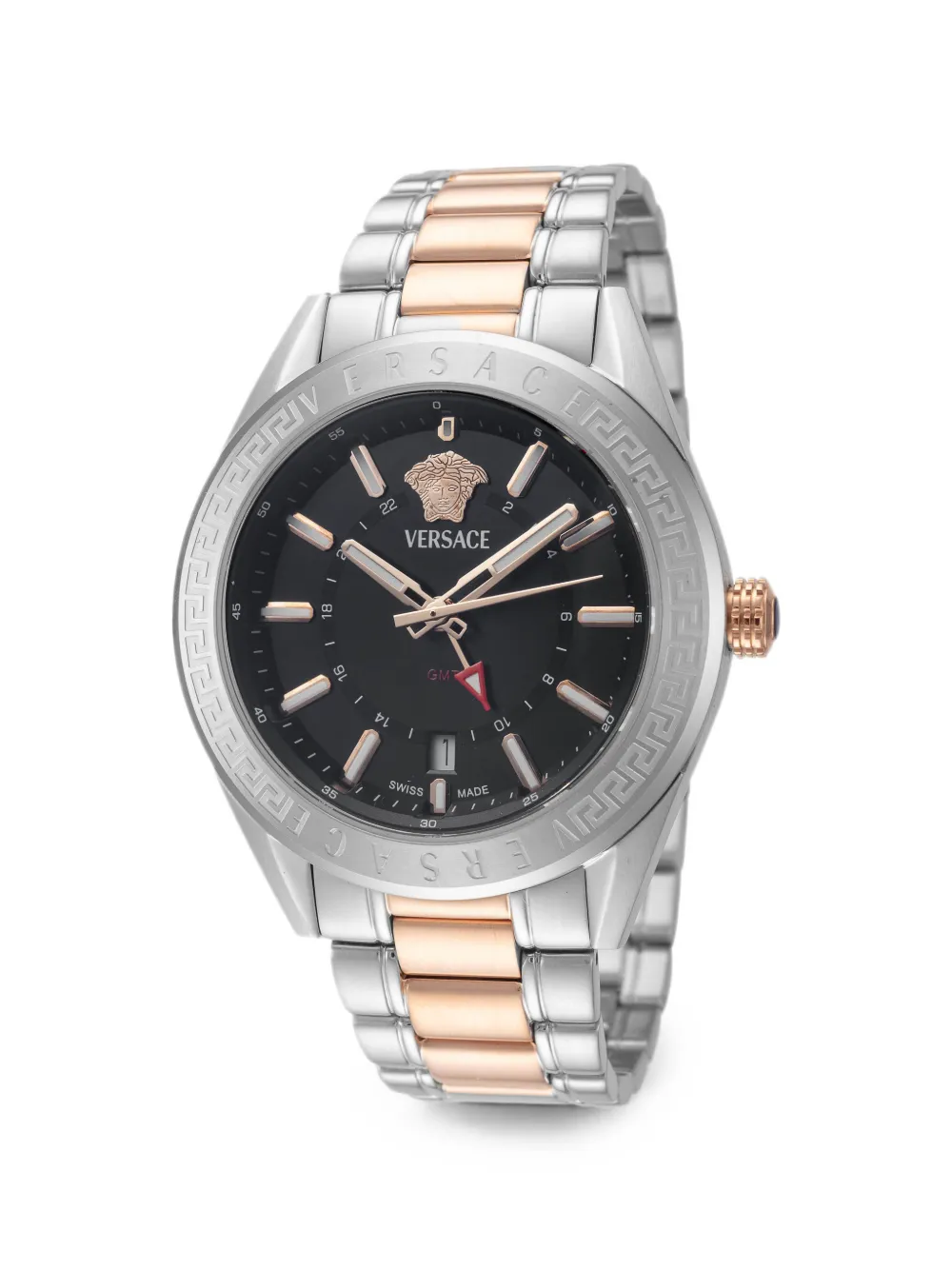 Versace V-Code Greca 42mm watch | Black | Image 1
