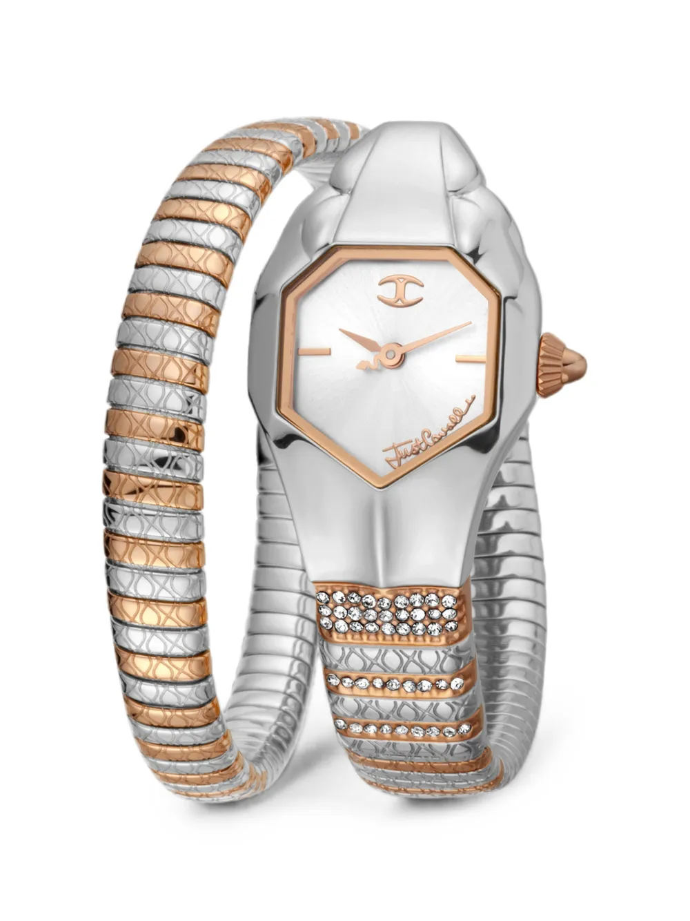 Just Cavalli Orologio Signature Snake 22mm - Bianco