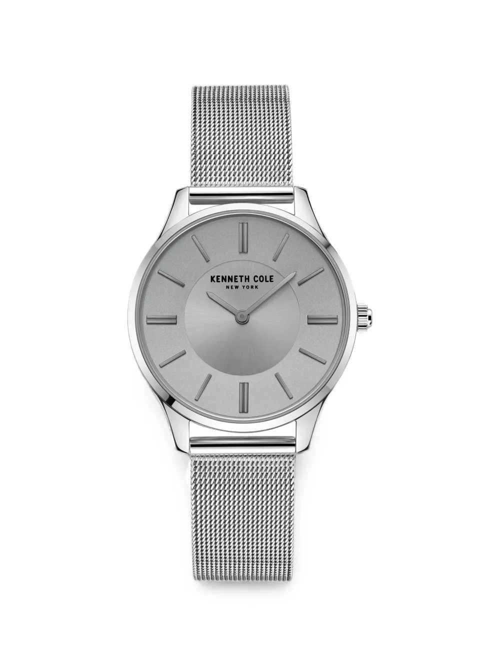 KENNETH COLE Armbanduhr mit Mesh-Armband 34mm - Silber