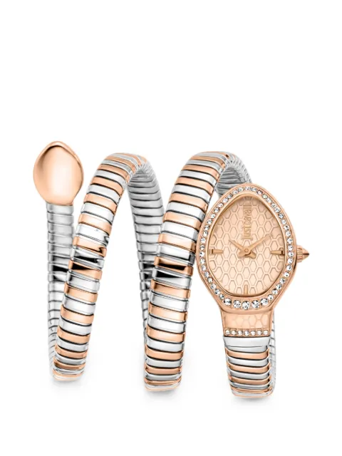 Just Cavalli Carezza crystal-embellished 22mm watch
