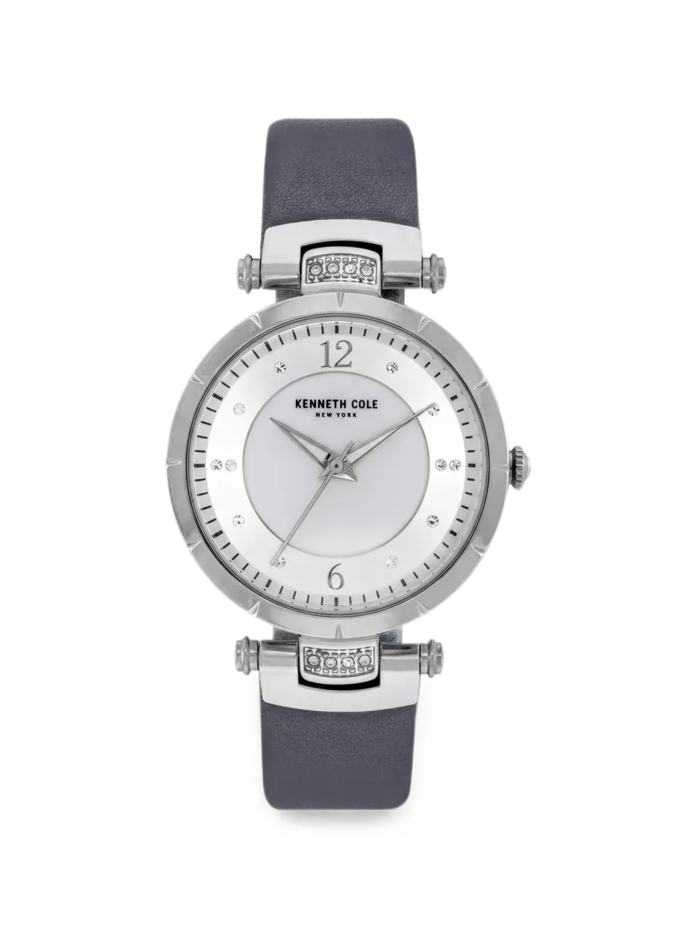 KENNETH COLE Mist Armbanduhr mit Kristallen 34mm - Weiß