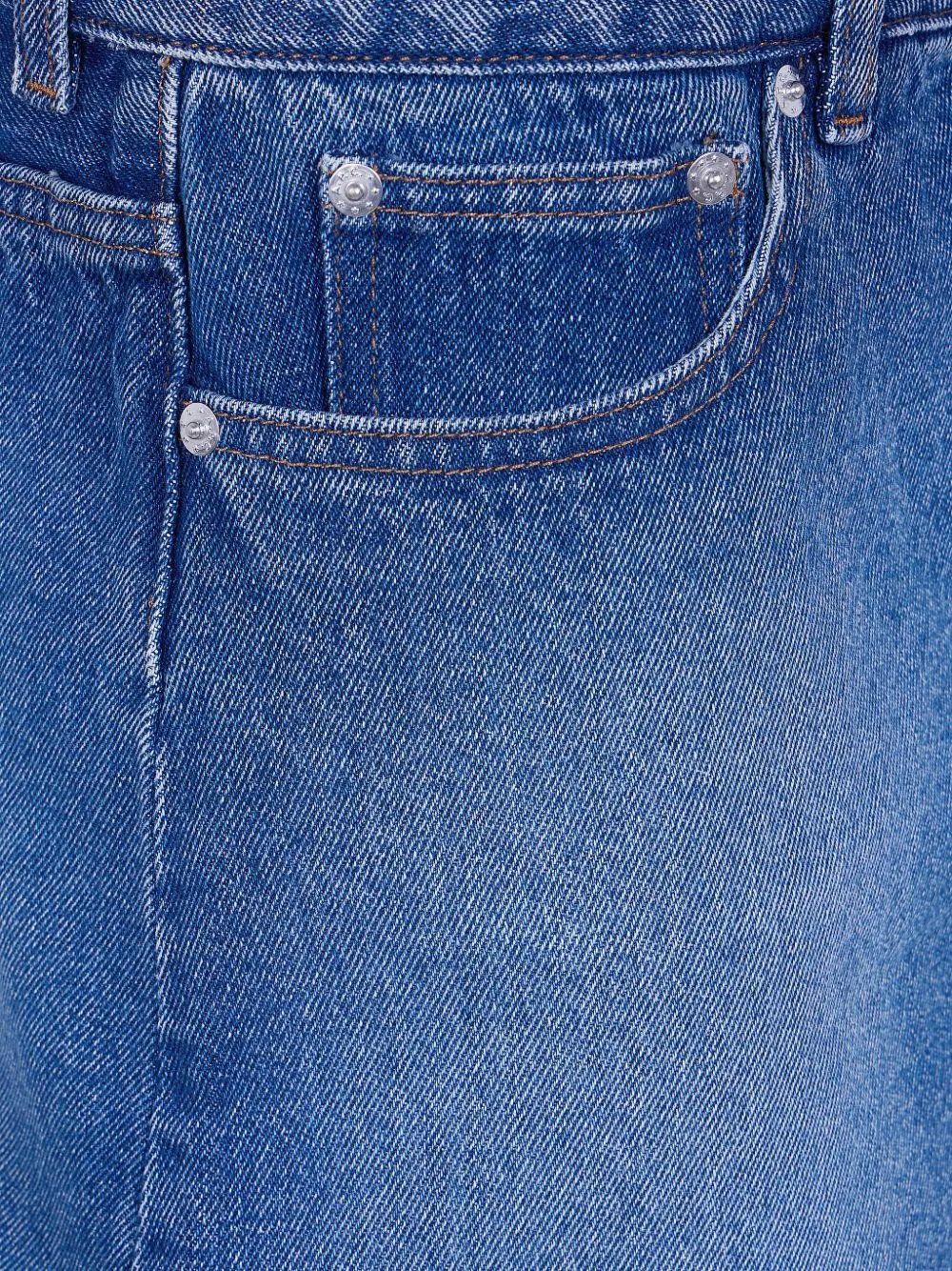 A.P.C. High-waist mini-rok met vijf zakken Blauw