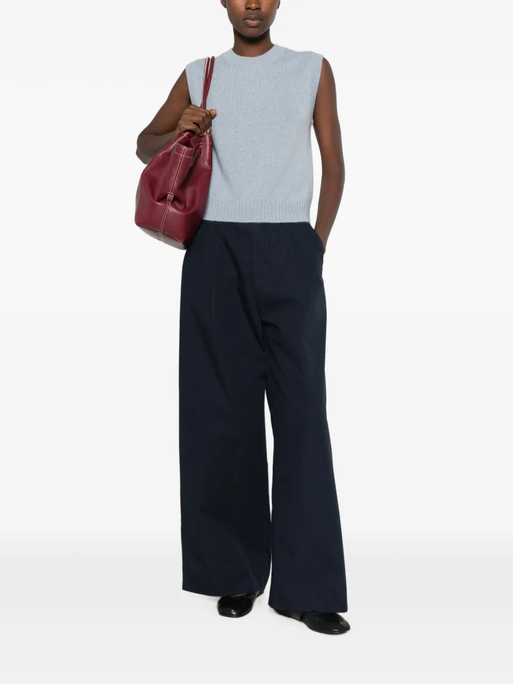BOMPARD Top met ronde hals Blauw