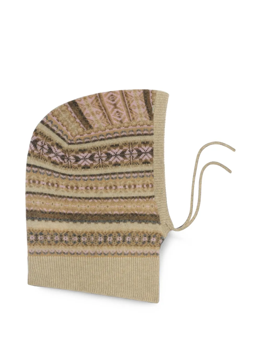 Bompard Fair Isle Cashmere Balaclava In Multi