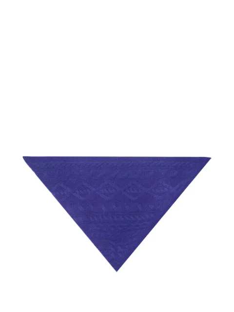 BOMPARD bufanda Sacha triangular de punto de ochos
