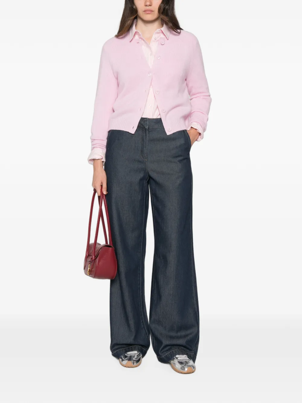 BOMPARD Vest met raglan mouwen Roze