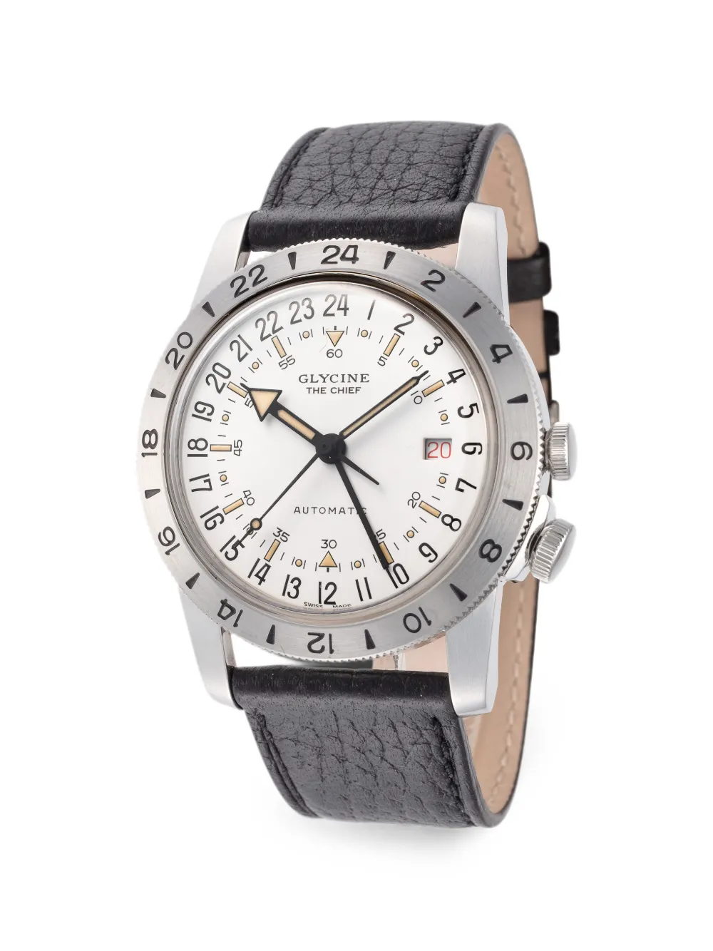 Glycine Airman The Chief GMT 40mm - Bianco