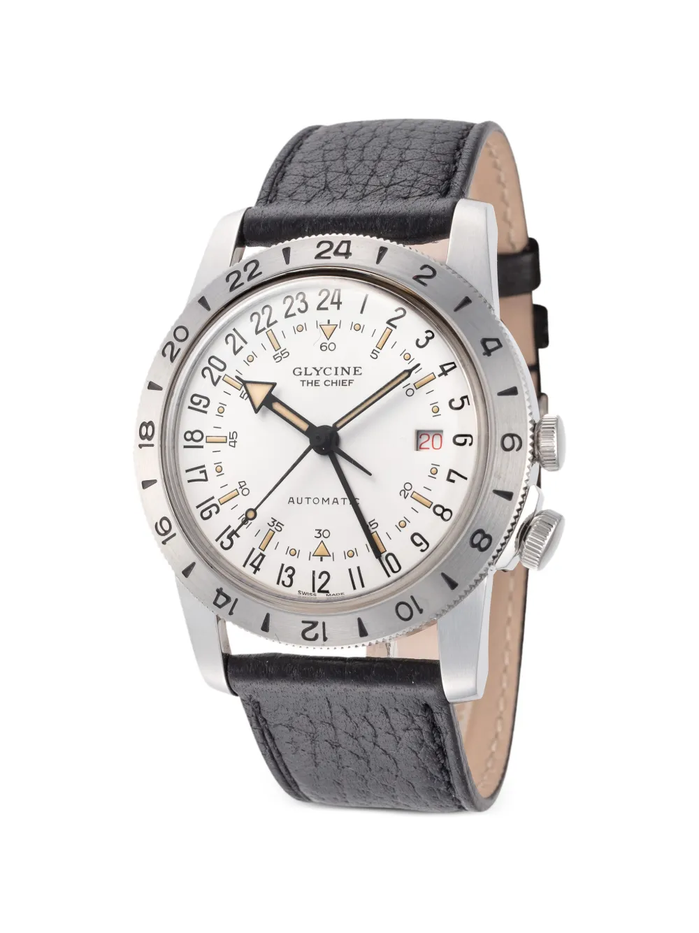 Glycine Airman The Chief GMT 40mm - Bianco