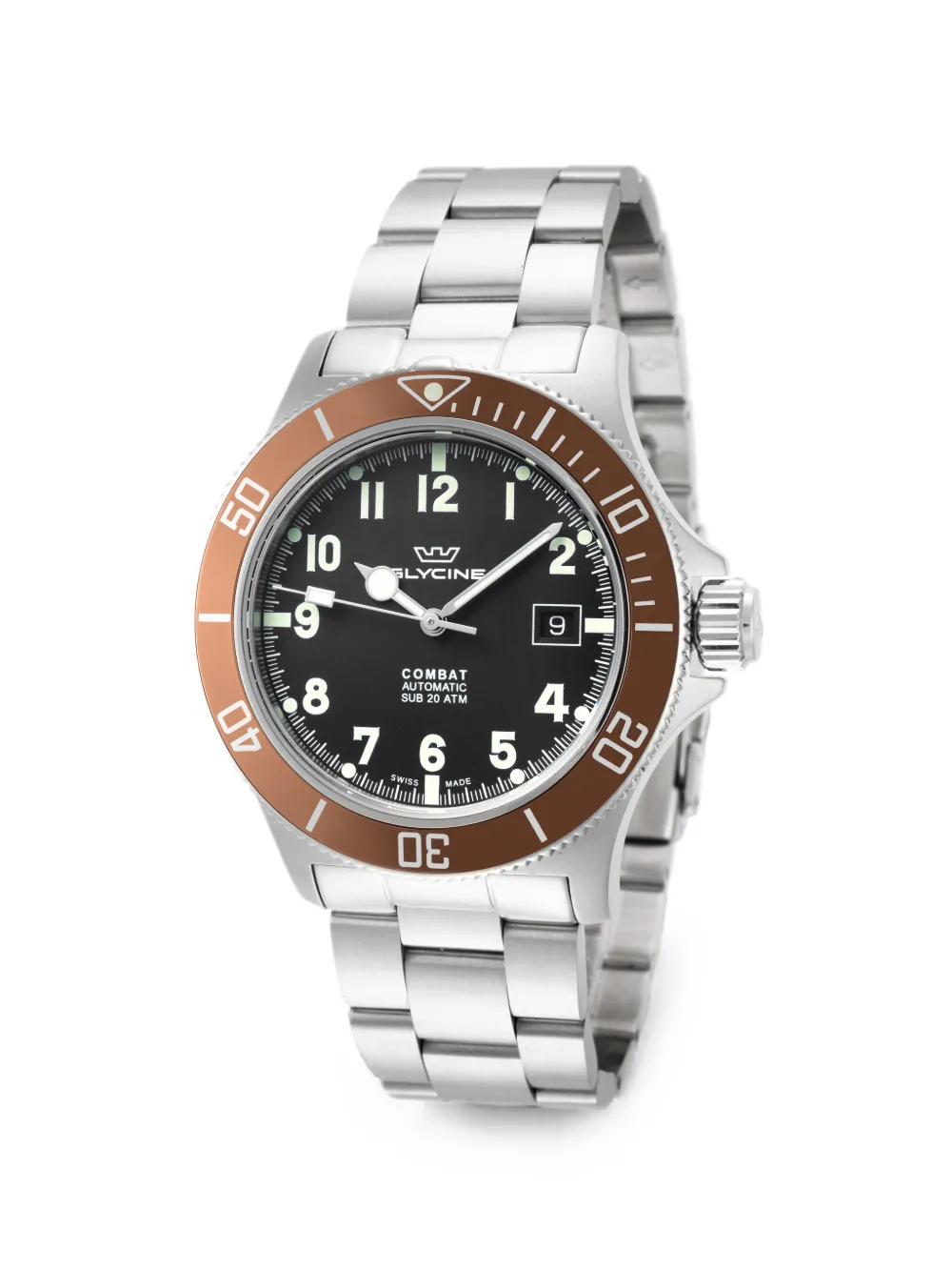 Glycine Orologio Combat Sub 42mm - Nero