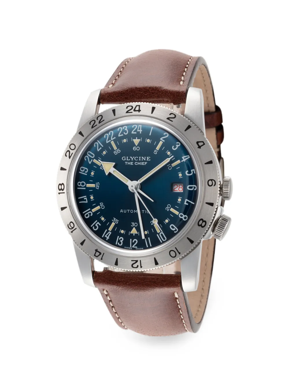 Glycine Orologio Airman The Chief 40mm - Blu