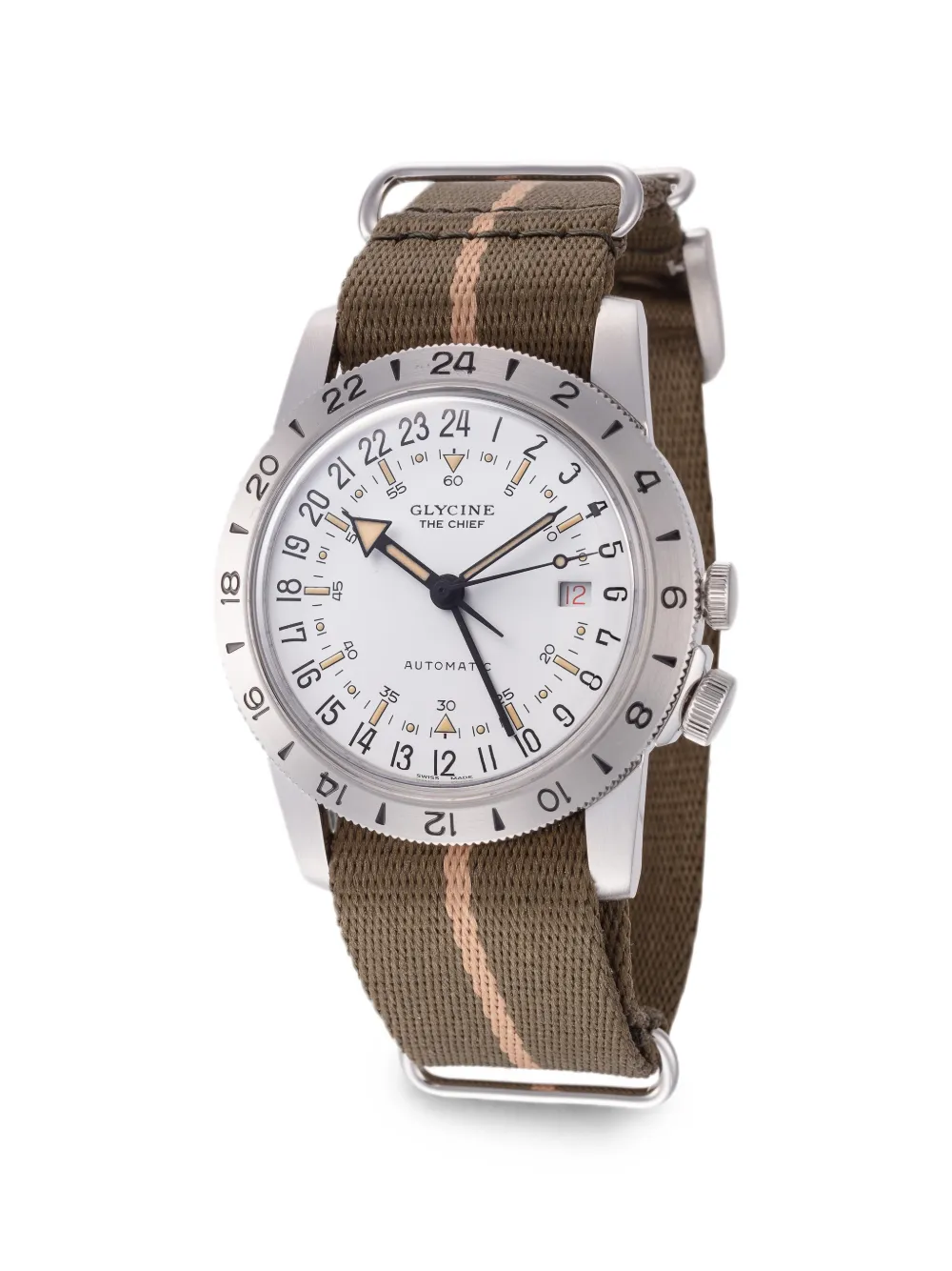Glycine Orologio Airman The Chief 40mm - Bianco