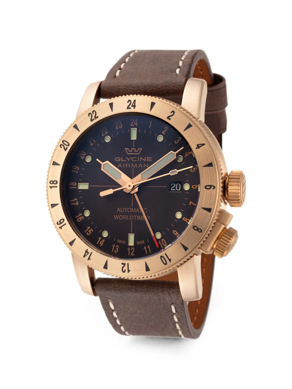 Glycine Orologio Airman 44mm - Marrone