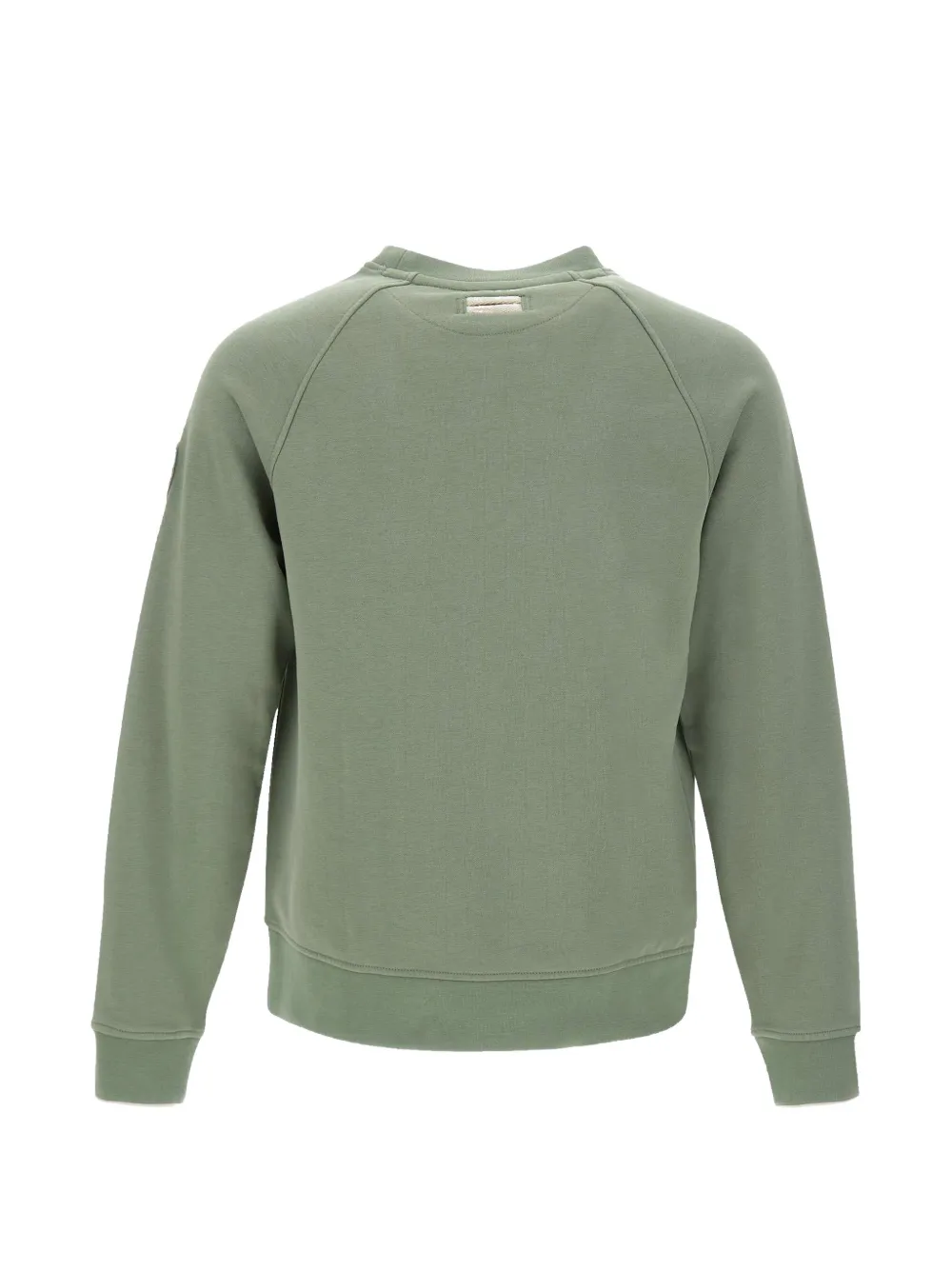 Blauer Trui met raglan mouwen en logo-print Groen