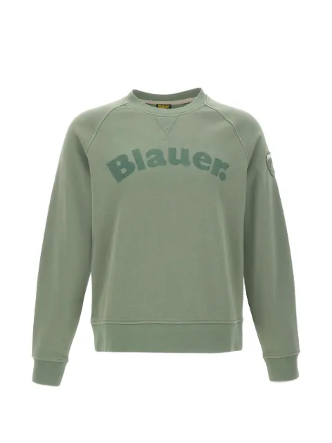 Blauer logo-print raglan-sleeve sweater