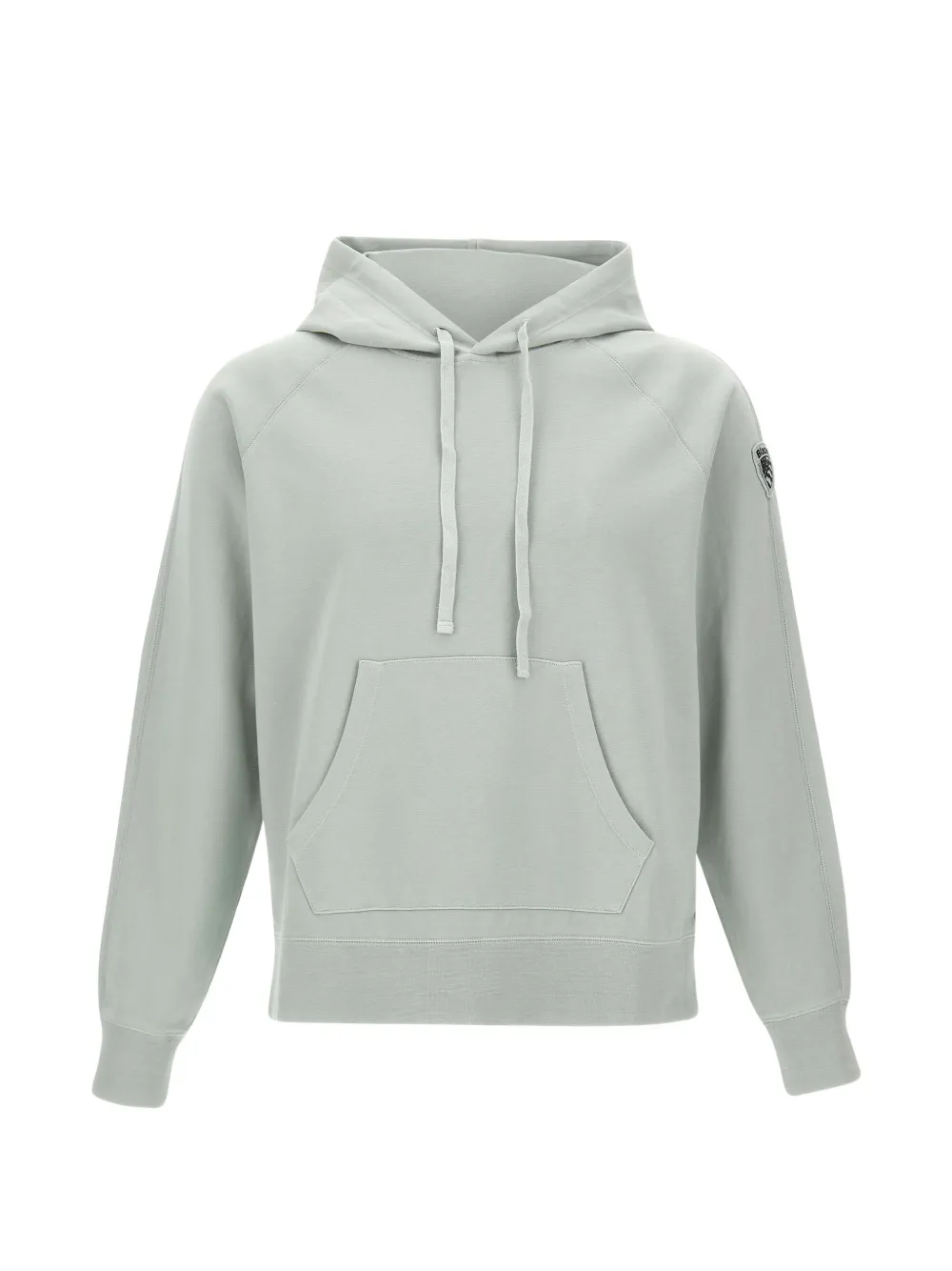 Blauer logo-patch raglan-sleeve hoodie | gris | Image 1