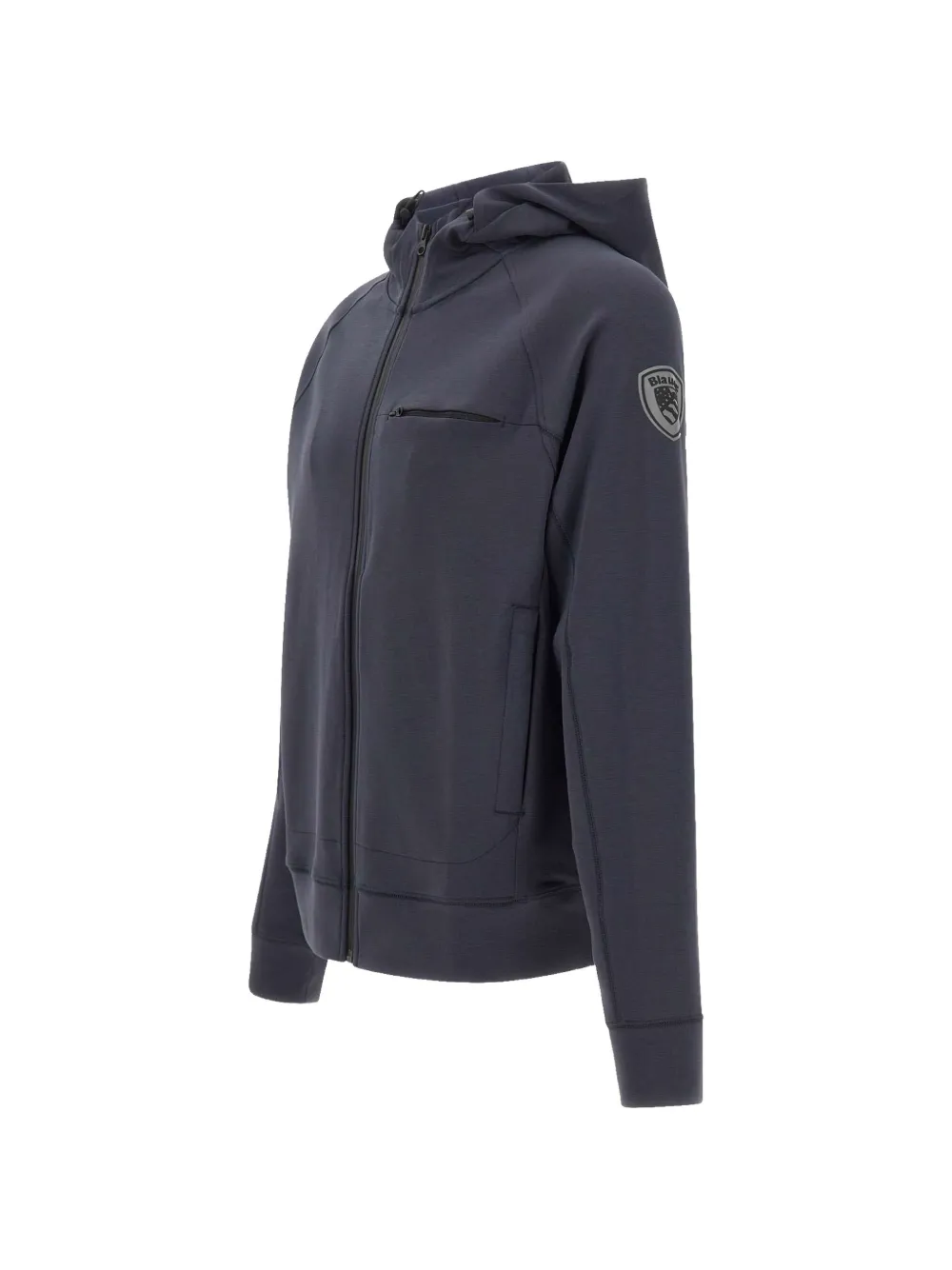 Blauer Shaw hoodie met raglan mouwen Blauw