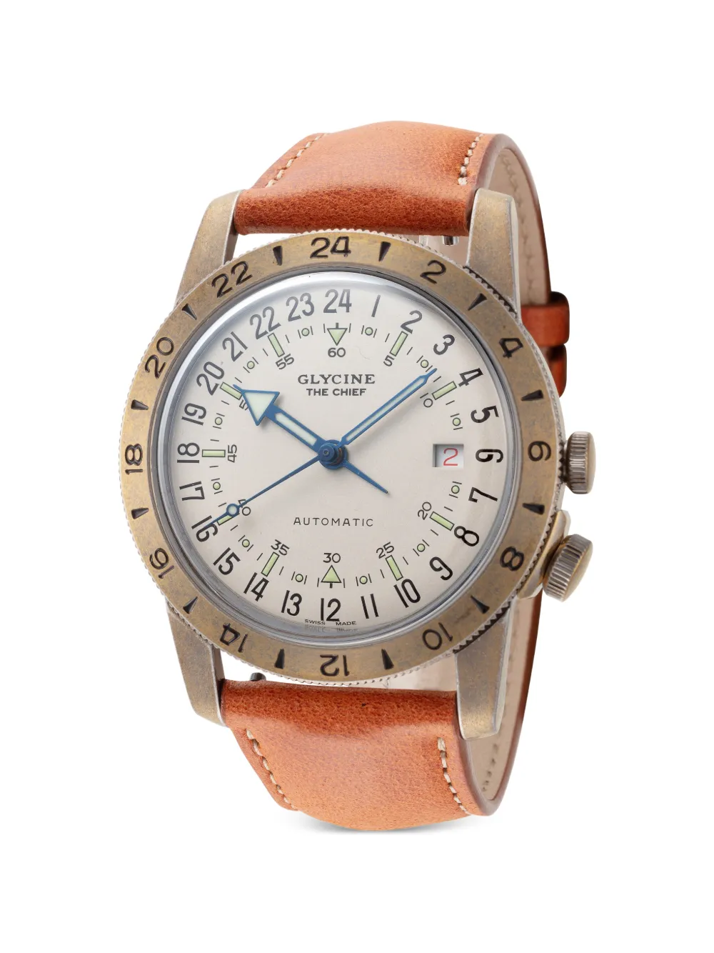 Glycine Orologio Airman The Chief 40mm - Toni neutri