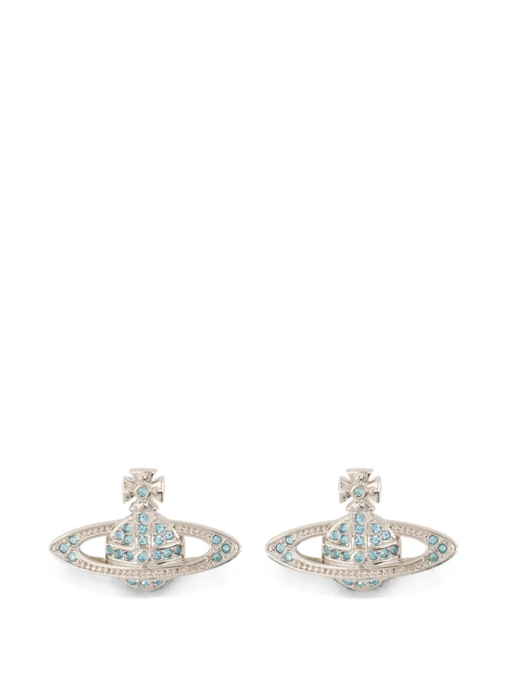 Vivienne Westwood Mini Relief Orb earrings - Argento