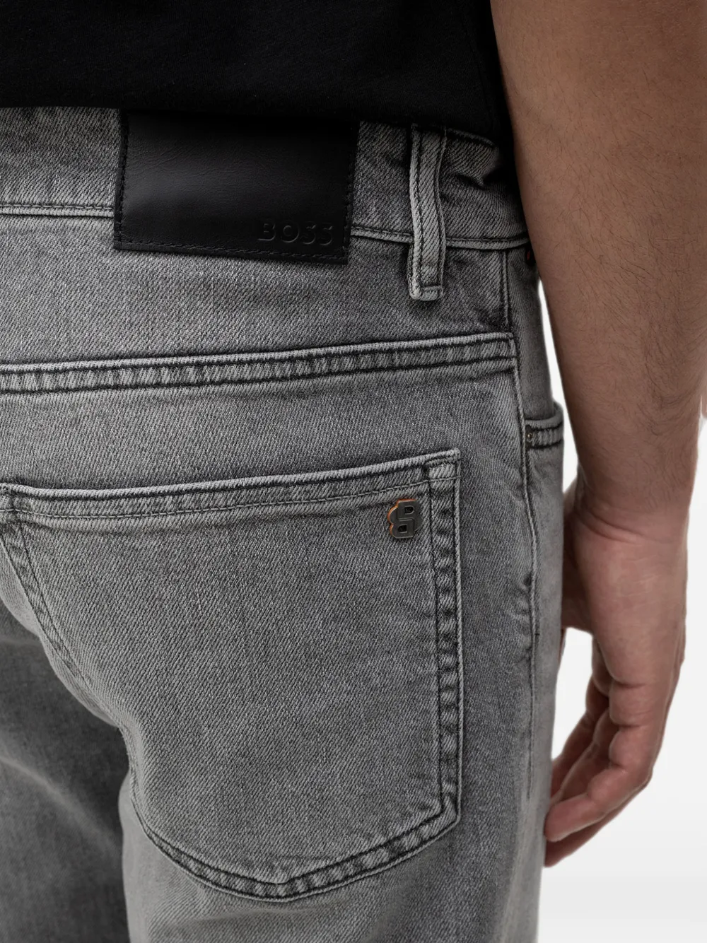 BOSS Jeans met vervaagd-effect Grijs