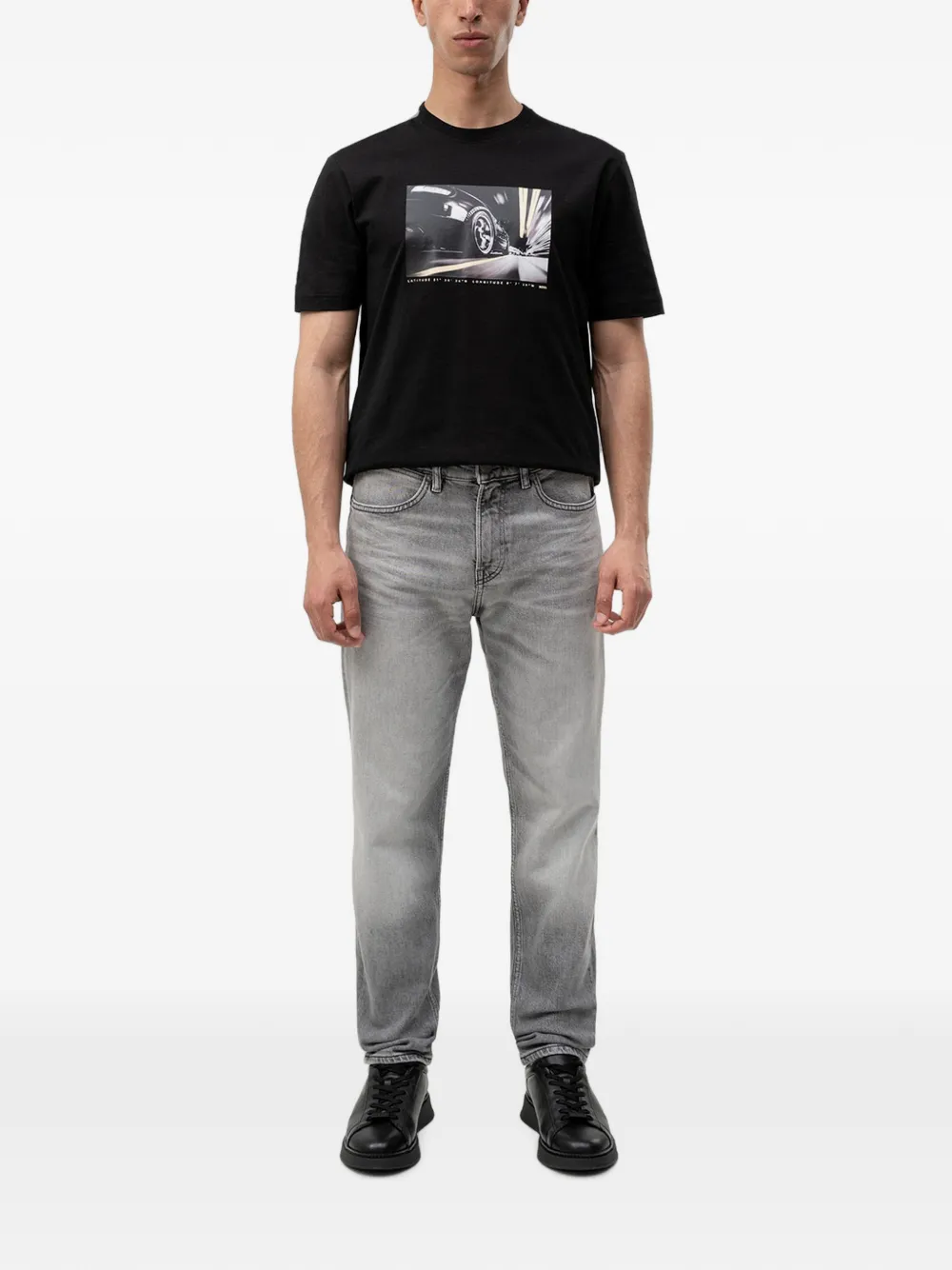 BOSS Jeans met vervaagd-effect Grijs