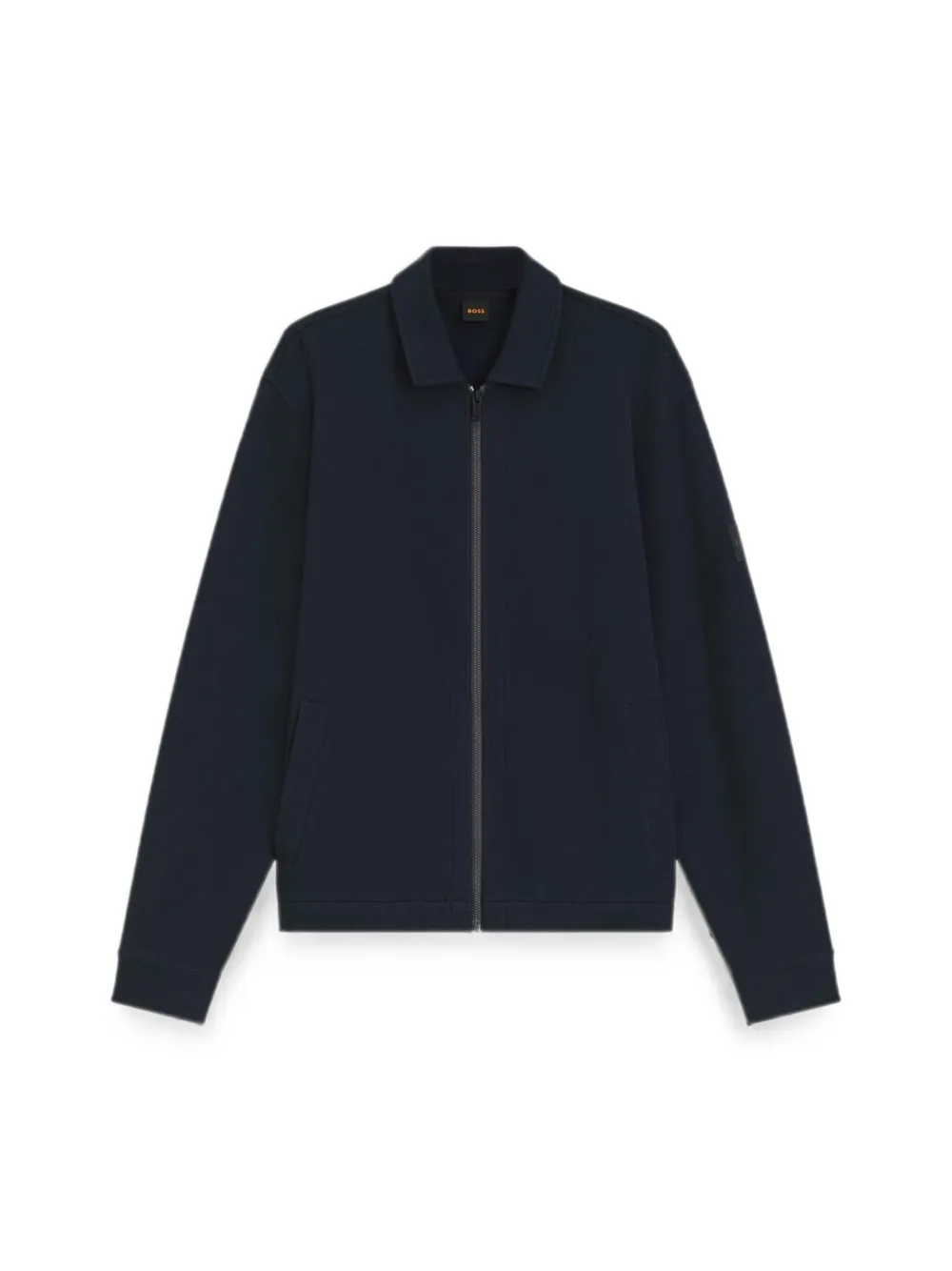 BOSS Shirtjack met rits Blauw