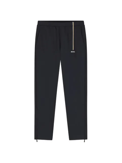 BOSS logo-print stripe-detail track pants
