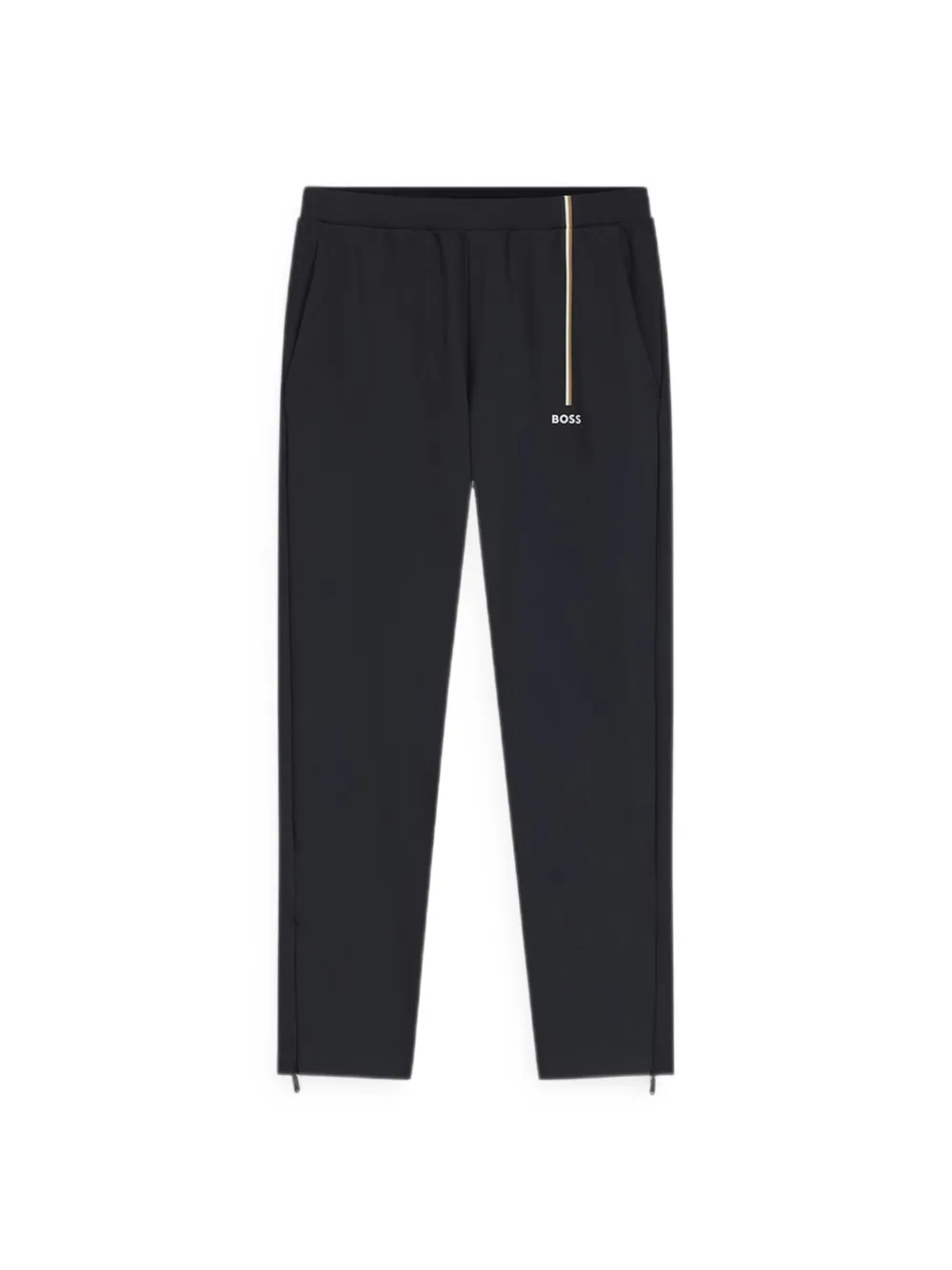 BOSS Trainingsbroek met streepdetail Zwart