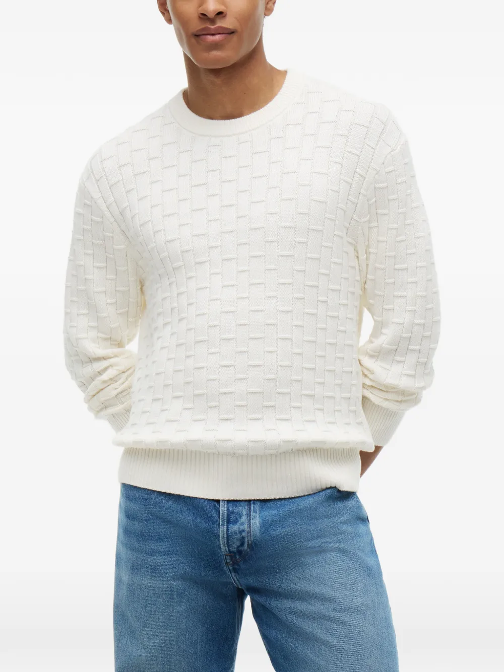 Tommy Hilfiger Trui met ronde hals Beige