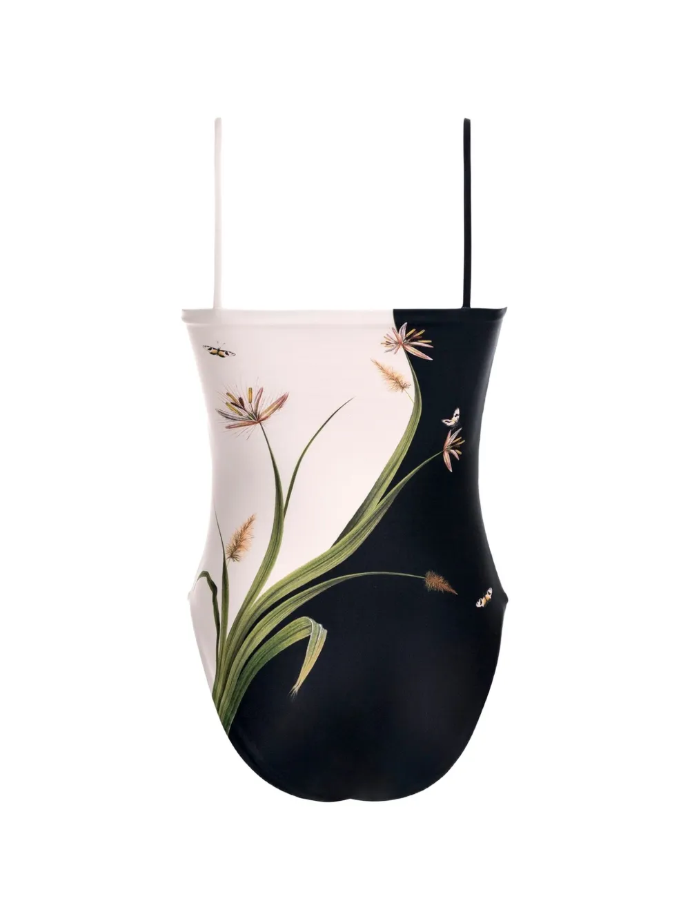 Agua By Agua Bendita Durazno floral-print swimsuit Zwart