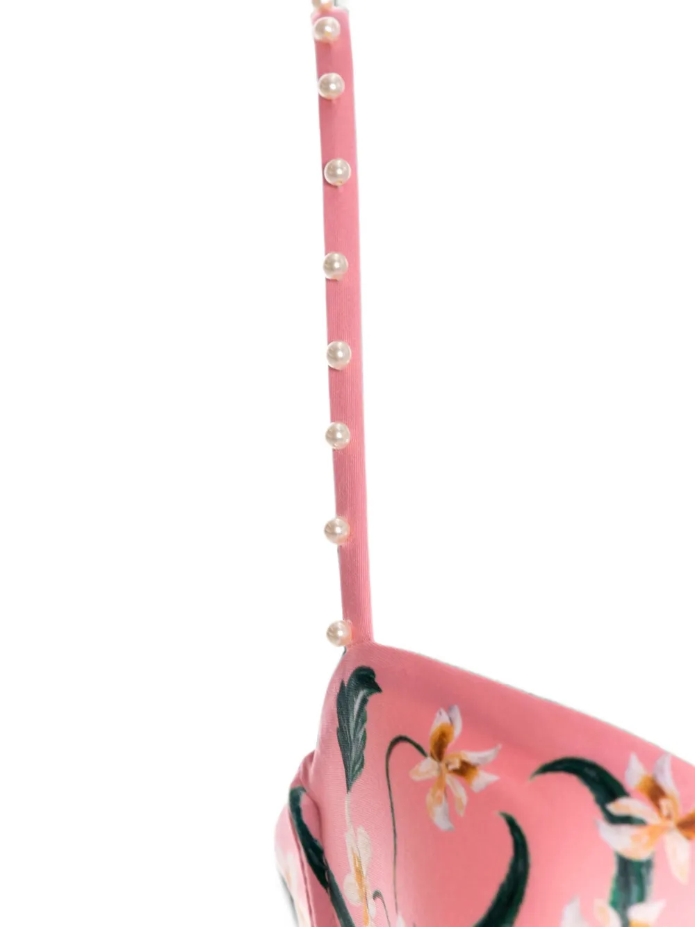 Agua By Agua Bendita Magdalena Promesa bikinitop met geborduurde parel Roze