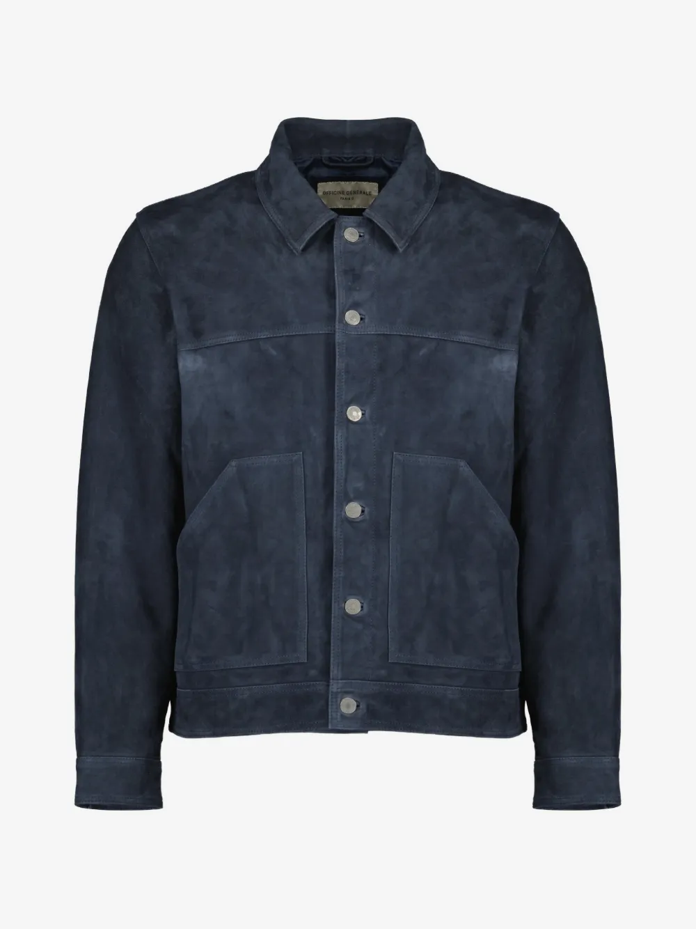 Officine Generale Loki leather jacket | Blue | Image 1