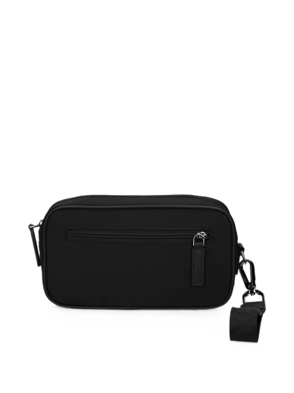 Emporio Armani Toilettas met logoplakkaat Zwart