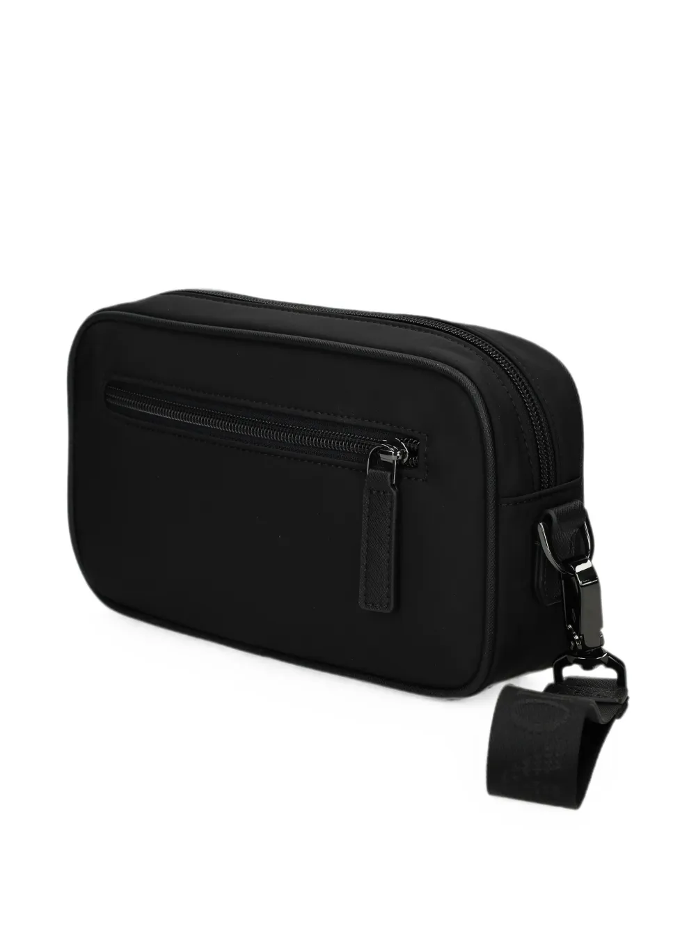 Emporio Armani Toilettas met logoplakkaat Zwart