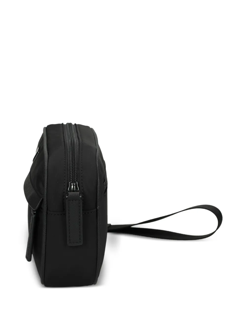 Emporio Armani Toilettas met logoplakkaat Zwart
